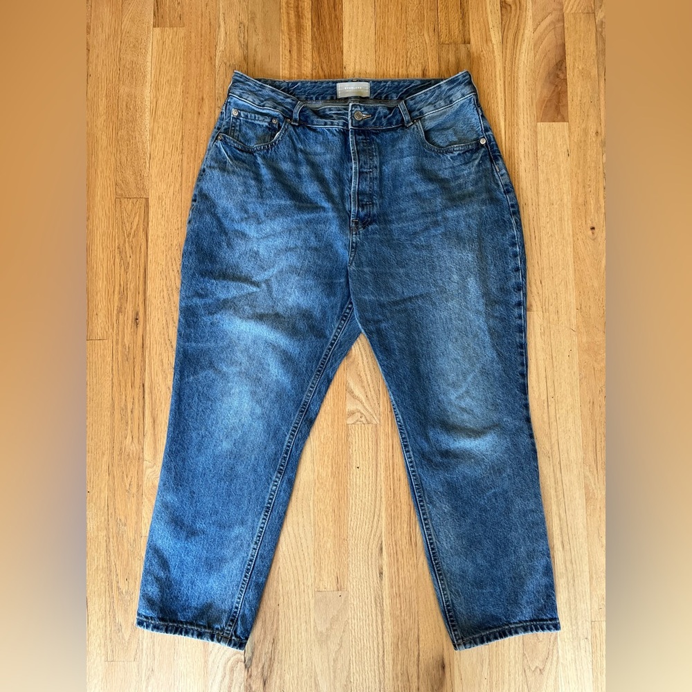 Everlane Curvy 90’s Cheeky Straight Jeans Sz 33 Crop